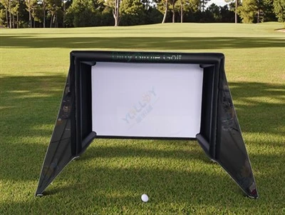 Utomhus uppblåsbar golfsimulator övningsbur