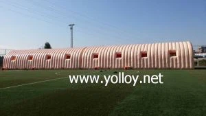 Tunnelform uppblåsbart arbetsstationstält